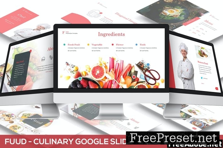 Fuud - Culinary Google Slides Template 5J52LE