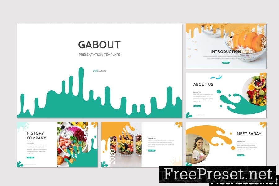 Gabout - Desserts Powerpoint Template DEVGVHD