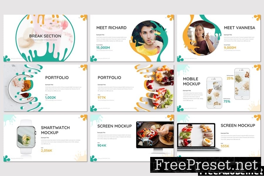 Gabout - Desserts Powerpoint Template DEVGVHD