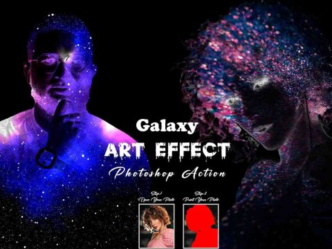 Galaxy Art Effect Photoshop Action 11022311