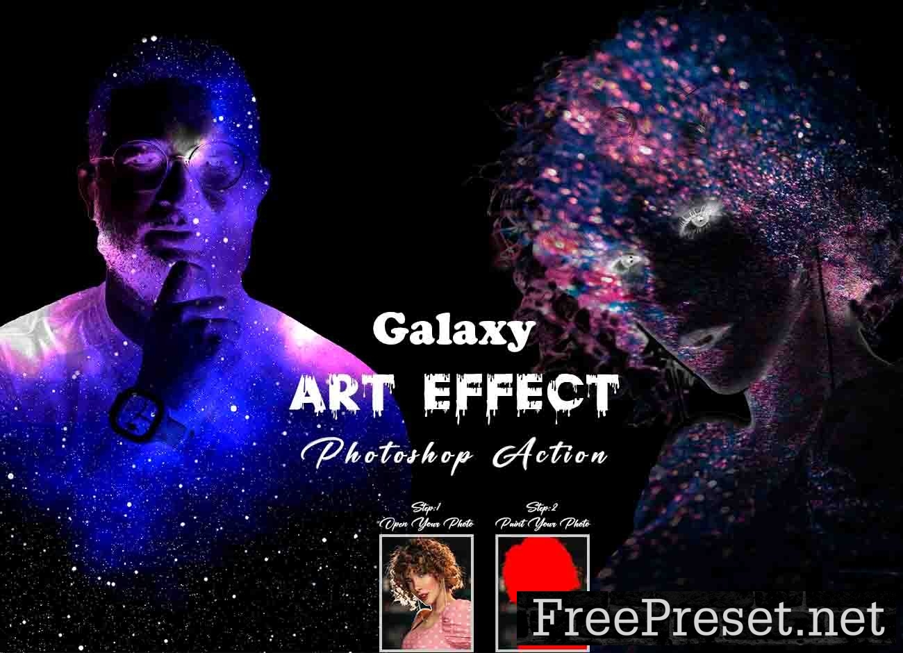 Galaxy Art Effect Photoshop Action 11022311