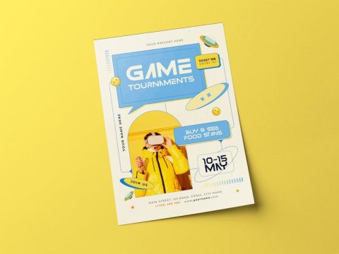 Game Tournament Flyer 63DEE2Q