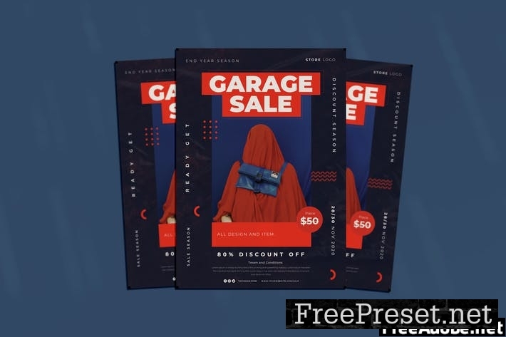 Garage Sale Flyer HCRQM4S