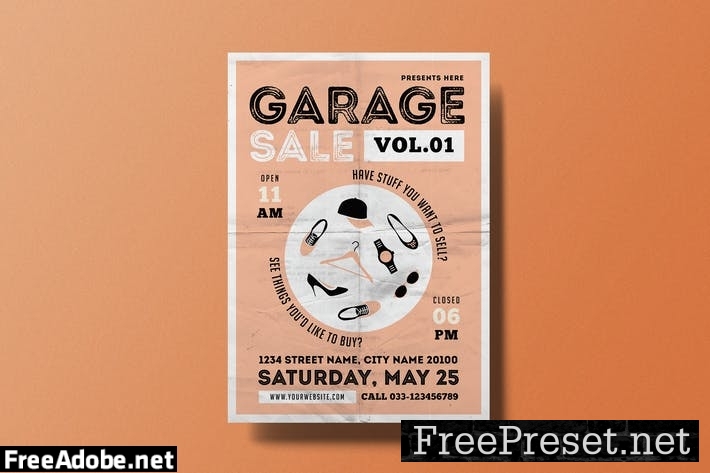 Garage Sale Flyer LAM5UZ4