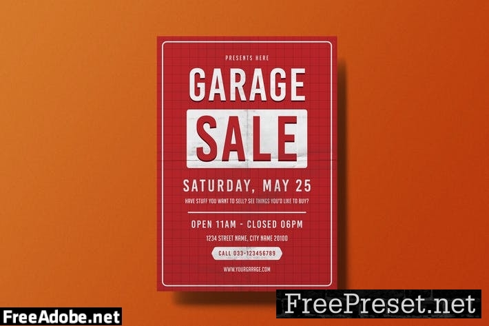 Garage Sale Flyer 7UMPLLP