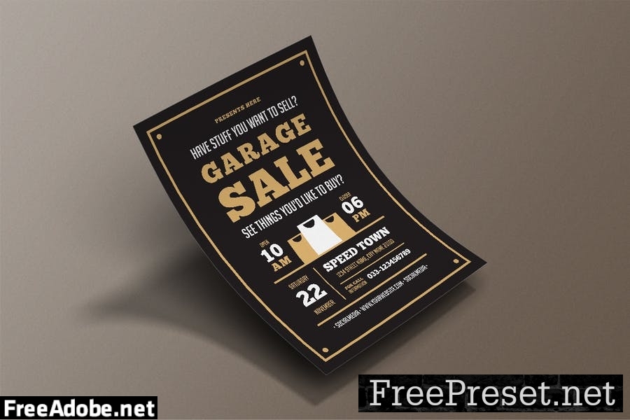 Garage Sale Flyer N3XWA9M