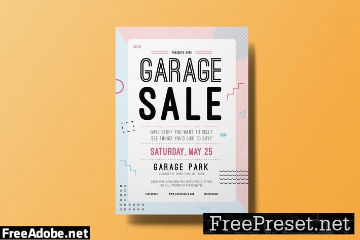 Garage Sale Flyer JJHDGV9