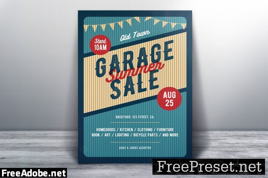 Garage Sale Flyer/Poster AUVR3N