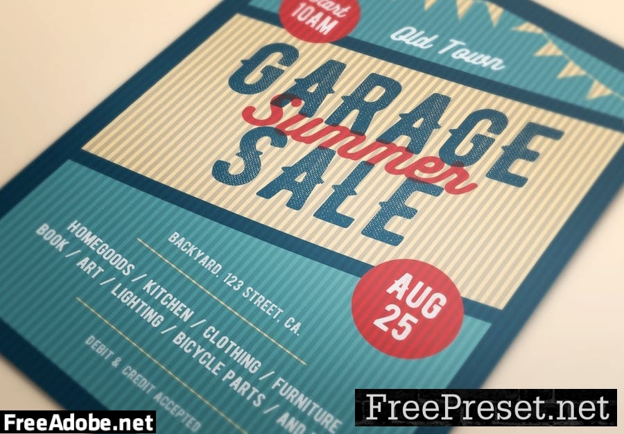 Garage Sale Flyer/Poster AUVR3N