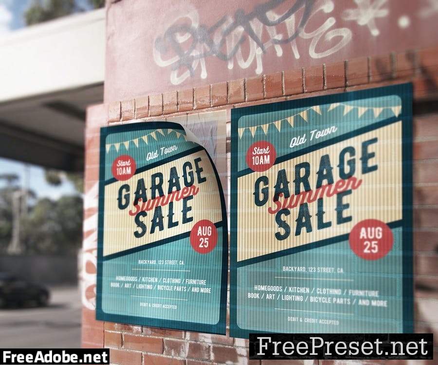 Garage Sale Flyer/Poster AUVR3N