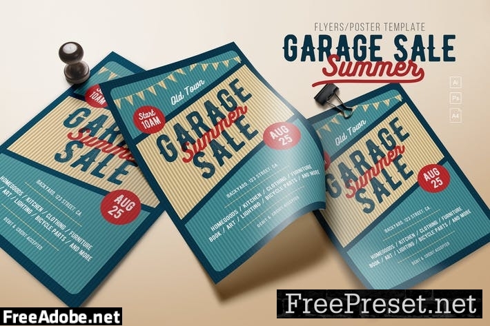 Garage Sale Flyer/Poster AUVR3N