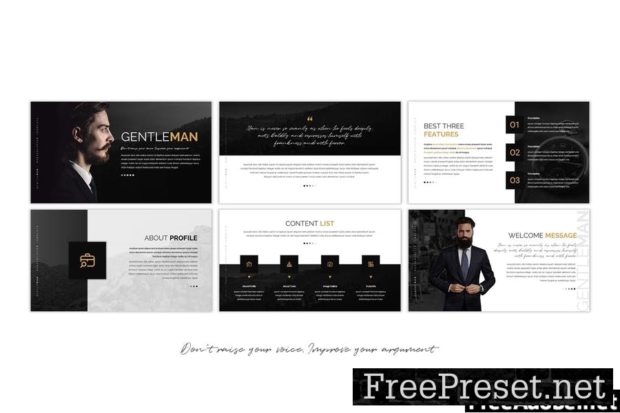 Gentleman - Presentation Template HHWCSNC