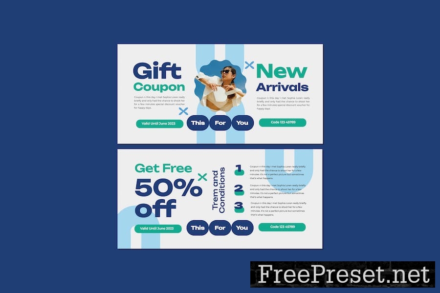 Gift Shopping Coupon Voucher