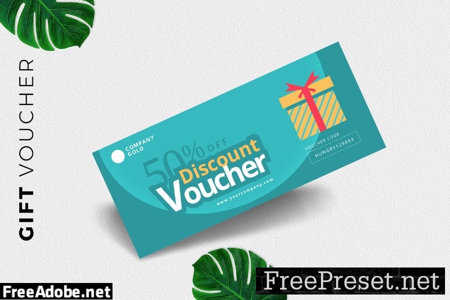 Gift Voucher Card Promotion 3VE2QU3