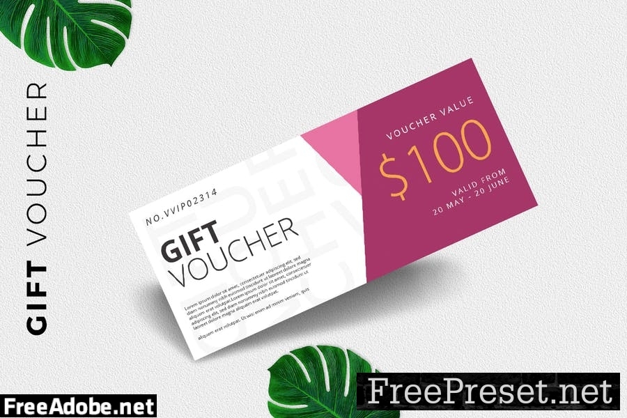 Gift Voucher Card Promotion AET8F2Y