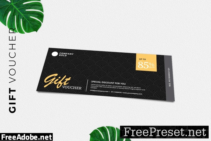 Gift Voucher Card Promotion H3TVRCS