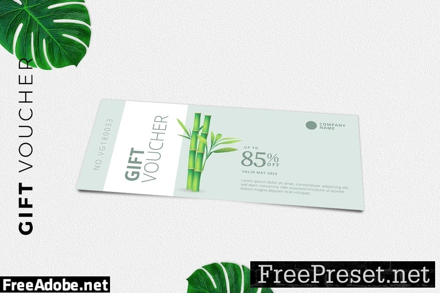 Gift Voucher Card Promotion KJVV6PV