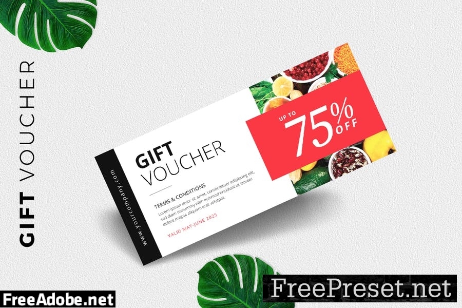 Gift Voucher Card Promotion RZSXL8A