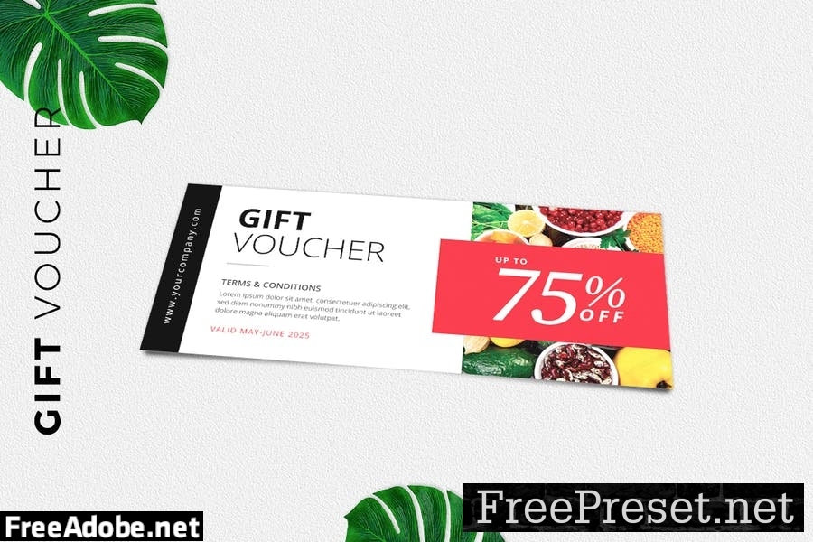 Gift Voucher Card Promotion RZSXL8A