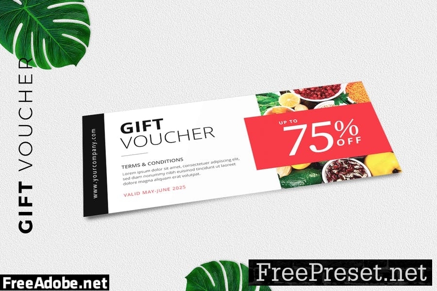 Gift Voucher Card Promotion RZSXL8A