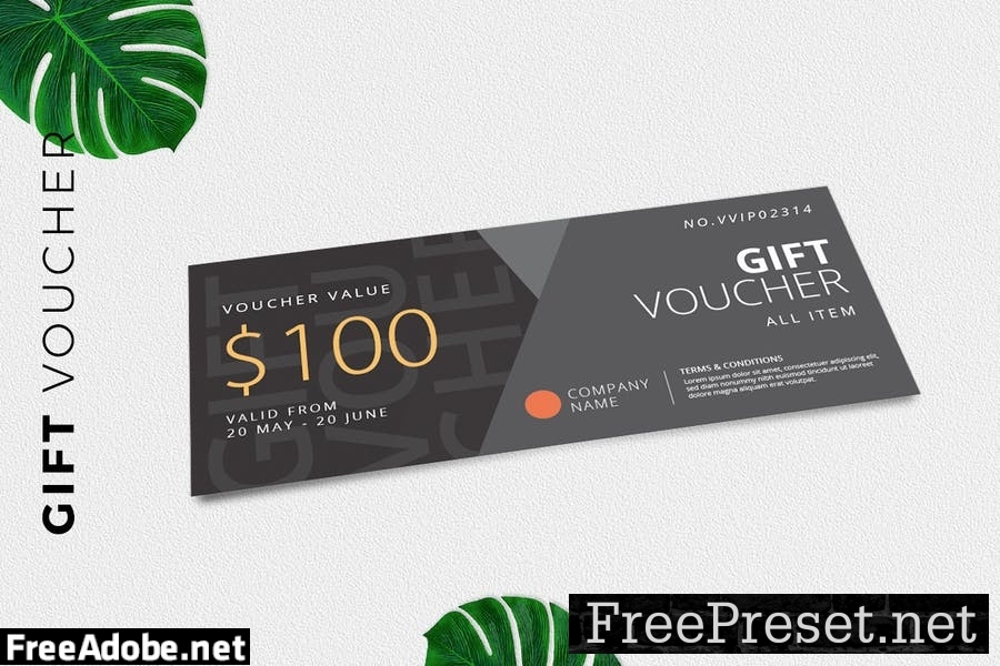 Gift Voucher Card Promotion YMS4E4H