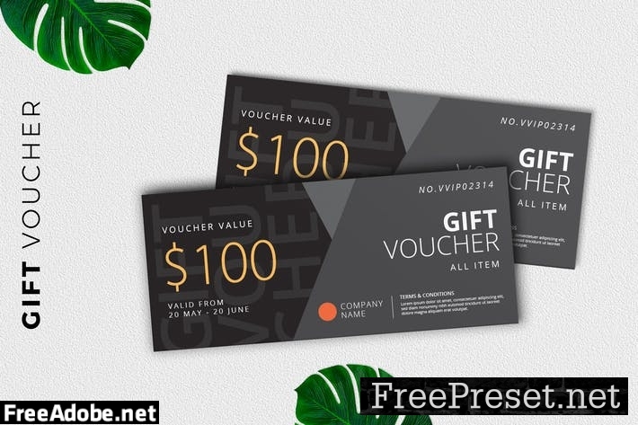 Gift Voucher Card Promotion YMS4E4H