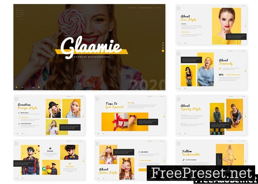 Glammie | Presentation Template KWEUTWX