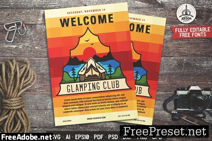 Glamping Club Camp Flyer 6R7JBPV