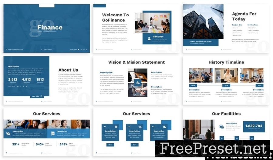 GoFinance - Sales Deck Powerpoint Template 4W4STCU