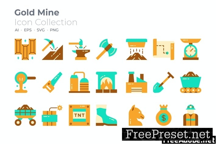 Gold Mine Color Icon FBMAKEW