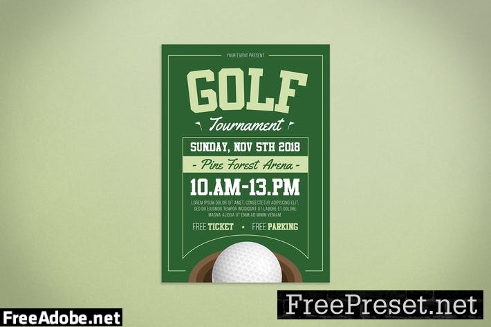 Golf Tournament Flyer B392QFR