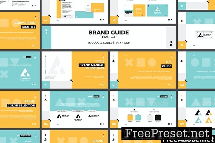 Google Slides Brand Guidelines Template EAU54X