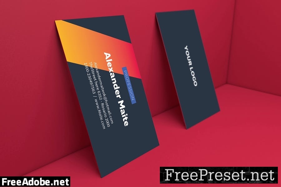 Gradient Personal Cards Template XDSFYQ