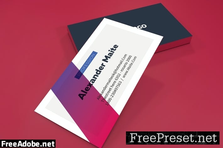 Gradient Personal Cards Template XDSFYQ