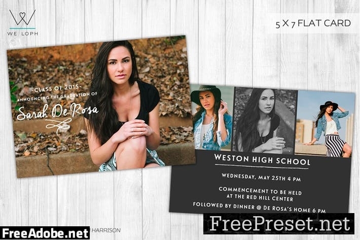 Graduation Announcement Card XCNZBBJ