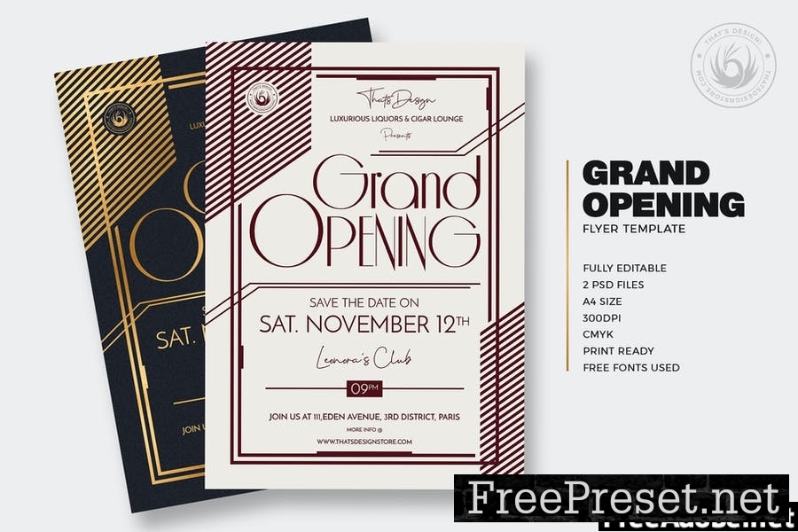 Grand Opening Flyer Template V2