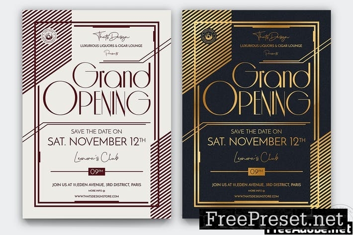 Grand Opening Flyer Template V2 S3D4SUP