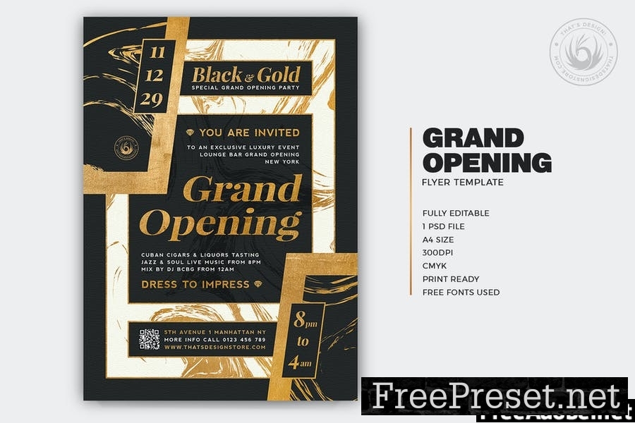 Grand Opening Flyer Template V3