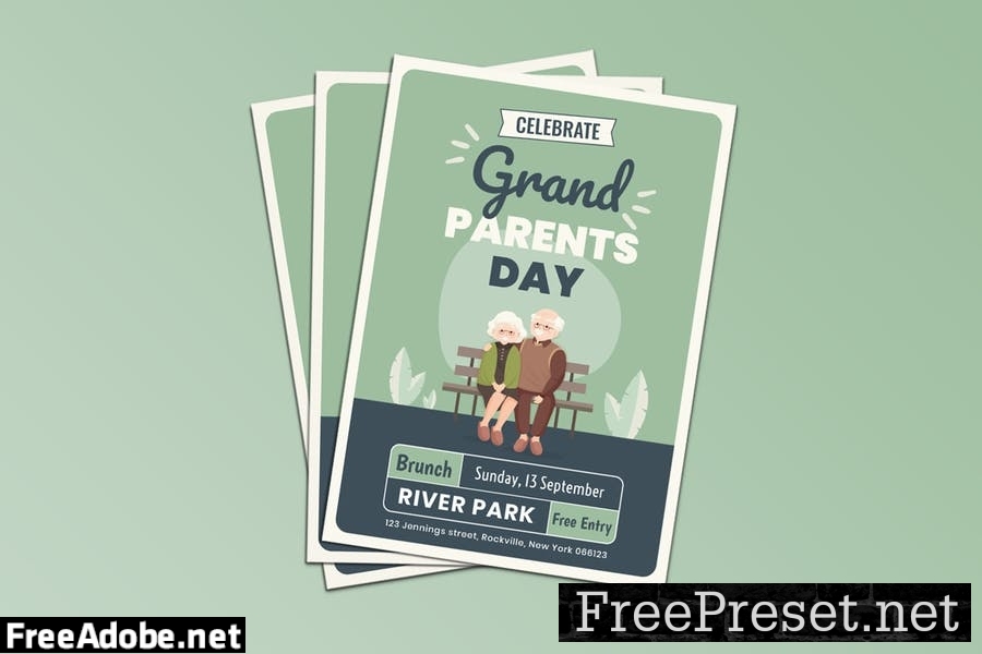 Grandparents Day Flyer Template