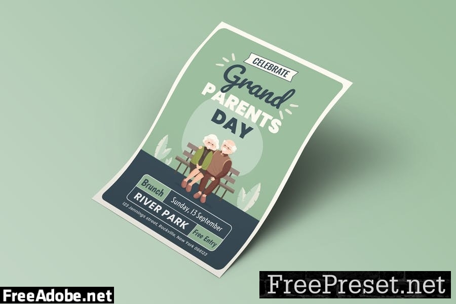 Grandparents Day Flyer Template