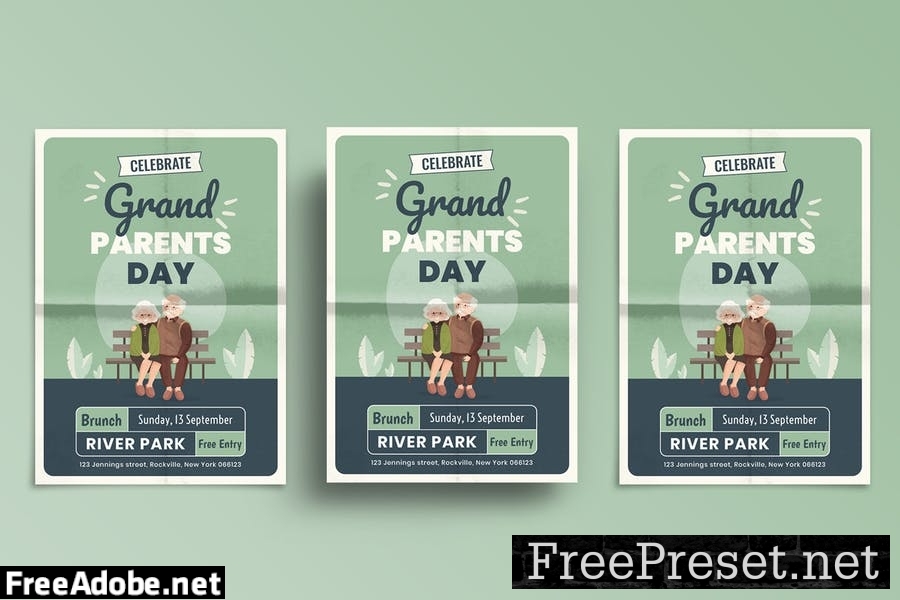 Grandparents Day Flyer Template