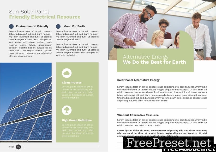 Green Alternative Energy Brochure