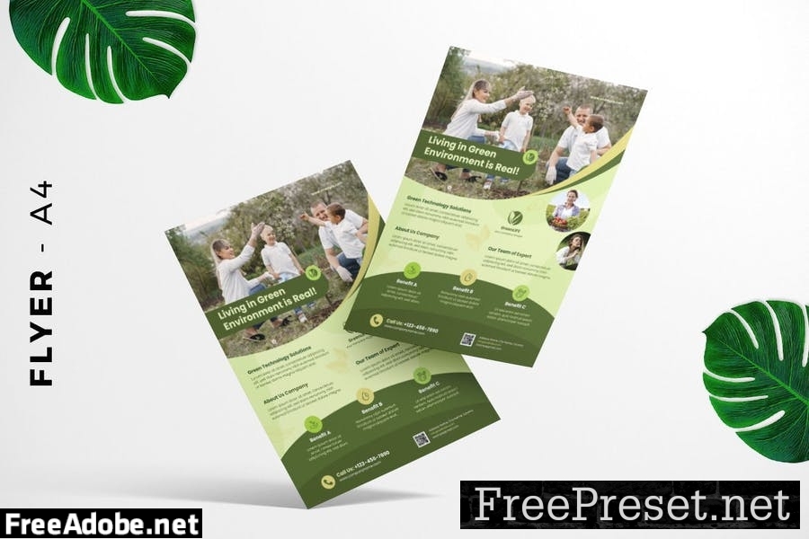 Green Living Resindential Flyer Design