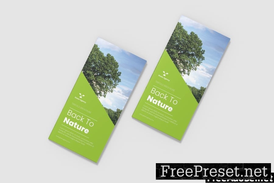 Green Nature Trifold Brochure