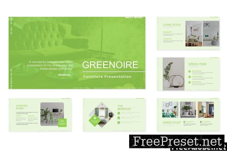 Greenoire - Powerpoint Template F3G9E8L