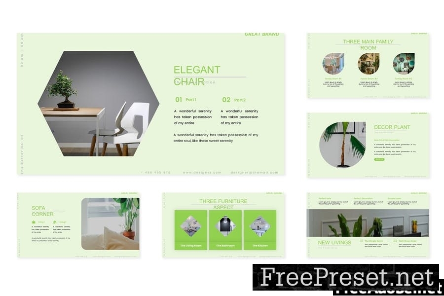 Greenoire - Powerpoint Template F3G9E8L