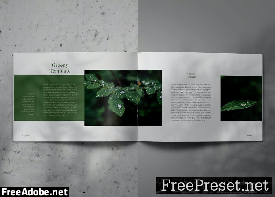 GREENY - Indesign Lookbook Brochure Template v