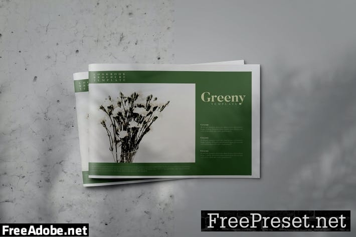 GREENY - Indesign Lookbook Brochure Template 5SMPHA8