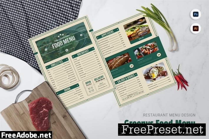 Greenys Food Restaurant Menu RYGRGX6