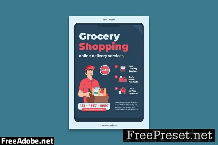 Grocery Poster CBQ76QK